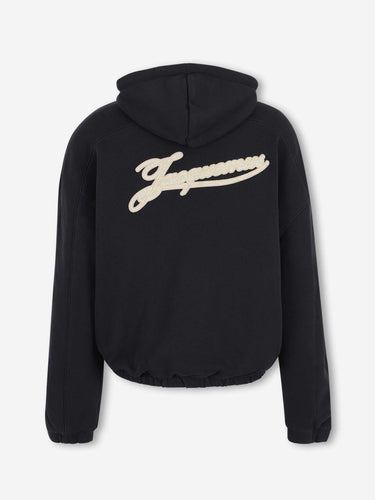 Jacquemus Hombre Barcelona Sudadera Capucha Cremallera color Azul Marino sku 545-002062 01 - Foto 2