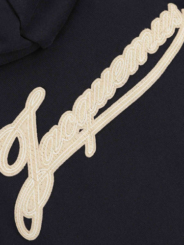 Jacquemus Hombre Barcelona Sudadera Capucha Cremallera color Azul Marino sku 545-002062 01 - Foto 4