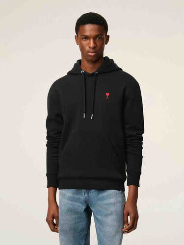 Ami Paris Hombre Barcelona Sudadera Capucha Logo color Negro sku 545-002069 01 - Foto 2
