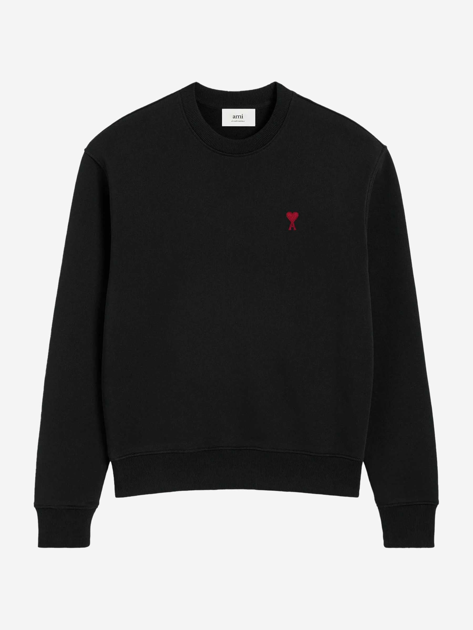 Ami Paris Hombre Barcelona Sudadera Logo Algodón color Negro sku 545-002070 01 - Foto 1