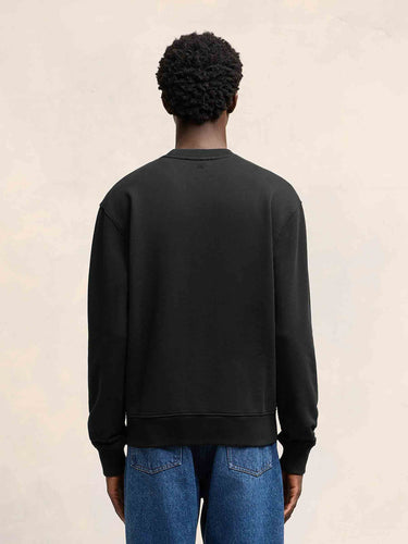 Ami Paris Hombre Barcelona Sudadera Logo Algodón color Negro sku 545-002070 01 - Foto 3