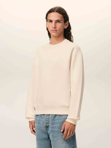 Ami Paris Hombre Barcelona Sudadera Algodón color Crema sku 545-002074 01 - Foto 2