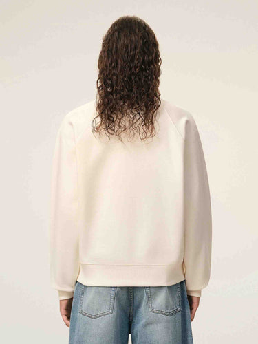 Ami Paris Hombre Barcelona Sudadera Algodón color Crema sku 545-002074 01 - Foto 3