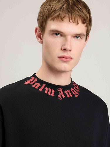 Palm Angels Hombre Barcelona Sudadera Cuello Estampado color Negro sku 545-002076 02 - Foto 4