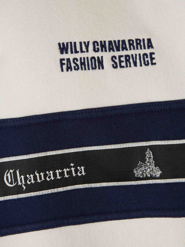 Willy Chavarria Hombre Barcelona Sudadera Oversize Cuello Alto color Marfil sku 545-002083 01 - Foto 4