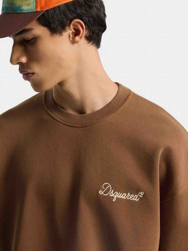 Dsquared2 Hombre Barcelona Sudadera Logo Algodón color Marrón sku 545-002086 01 - Foto 4