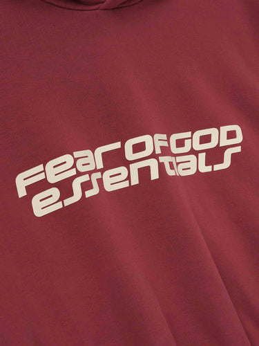 Fear of God Essentials Hombre Barcelona Sudadera Capucha Algodón color Rojo sku 545-002101 01 - Foto 4
