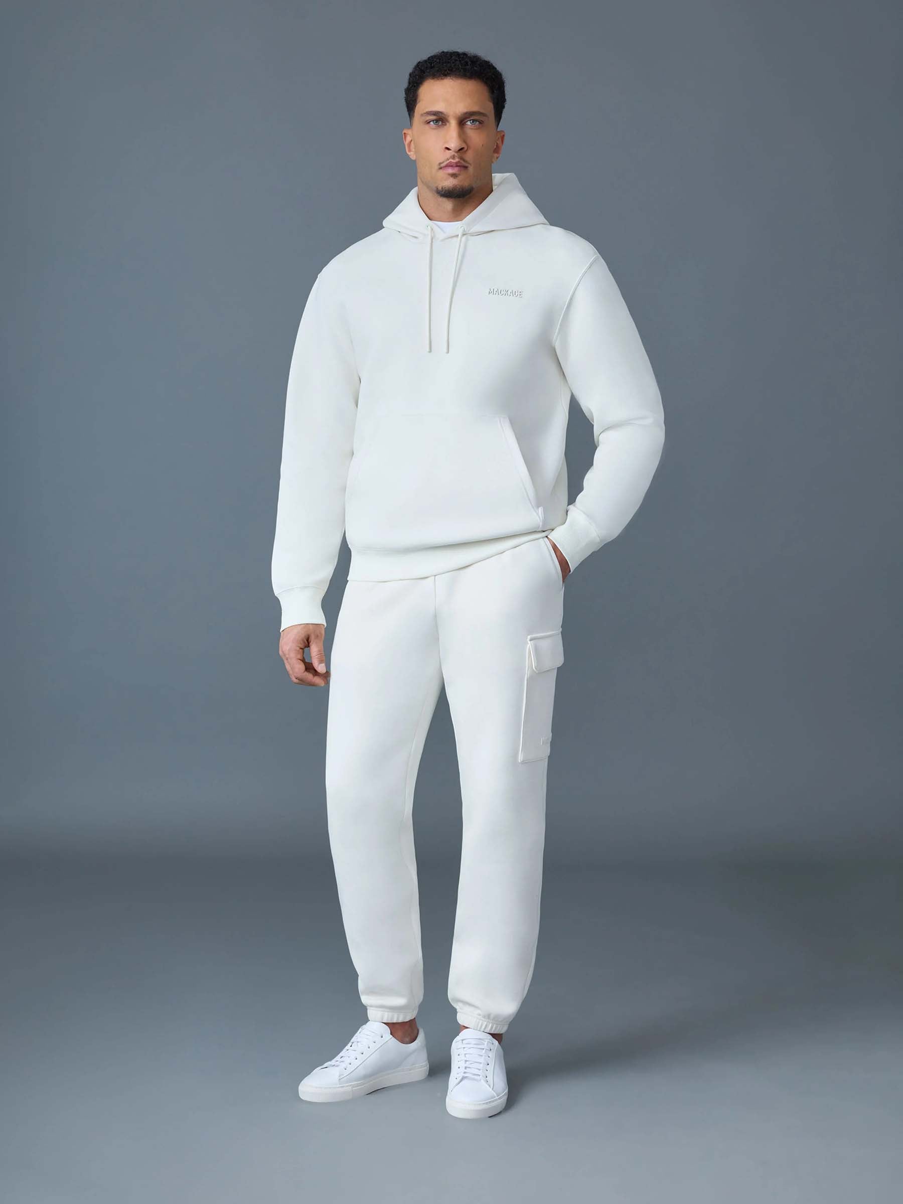 Mackage Hombre Barcelona Sudadera Capucha Kolton color Crema sku 545-002112 02 - Foto 2