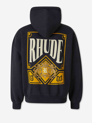 Rhude Hombre Barcelona Sudadera Capucha Logo color Azul Marino sku 545-002123 01 - Foto 2