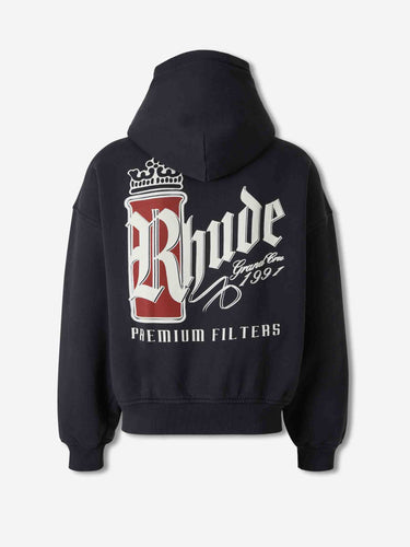Rhude Hombre Barcelona Sudadera Capucha Logo color Azul Marino sku 545-002125 01 - Foto 2