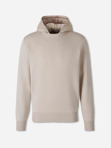 Herno Hombre Barcelona Sudadera Punto Capucha color Beige sku 545-002131 01 - Foto 1