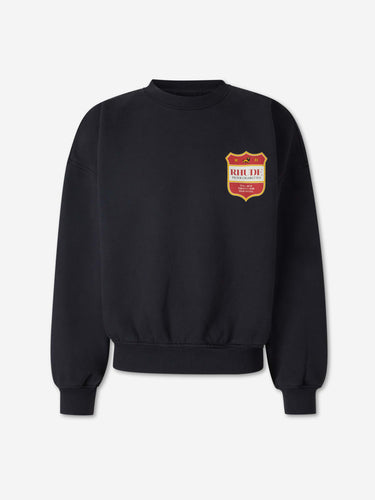 Rhude Hombre Barcelona Sudadera Cuello Redondo color Negro sku 545-002134 01 - Foto 1