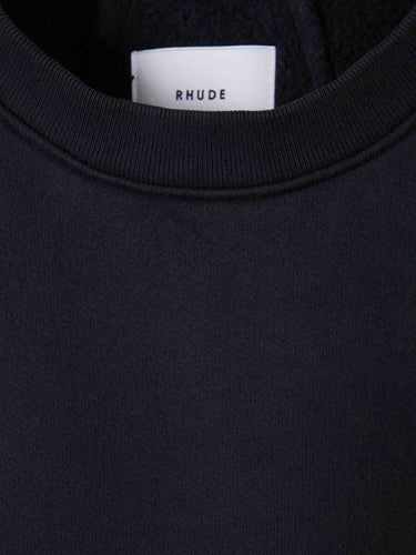Rhude Hombre Barcelona Sudadera Cuello Redondo color Negro sku 545-002134 01 - Foto 3