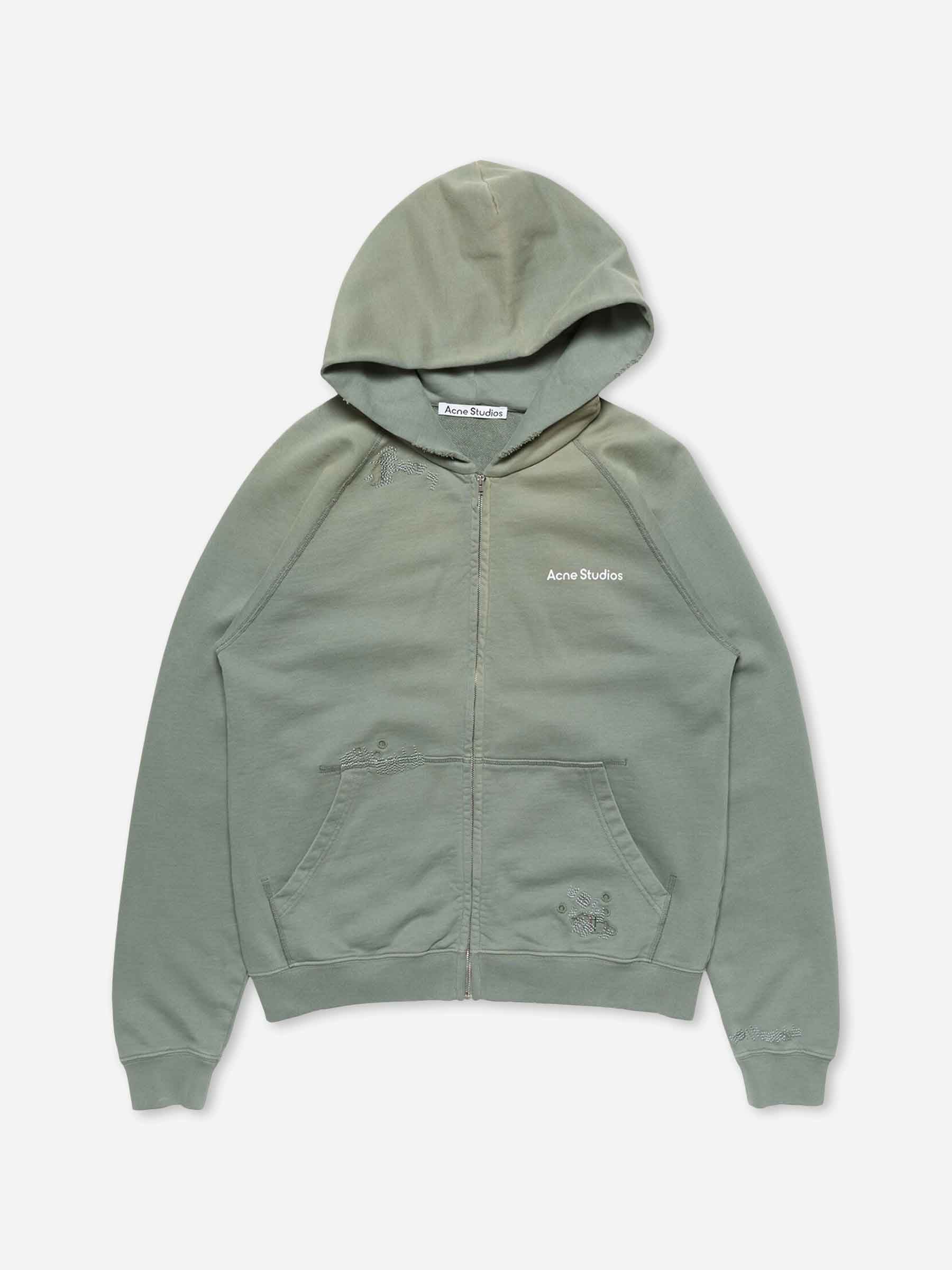 Acne Studios Hombre Barcelona Sudadera Efecto Desgastado color Verde Manzana sku 545-002139 01 - Foto 1