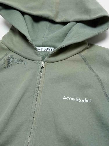 Acne Studios Hombre Barcelona Sudadera Efecto Desgastado color Verde Manzana sku 545-002139 01 - Foto 4