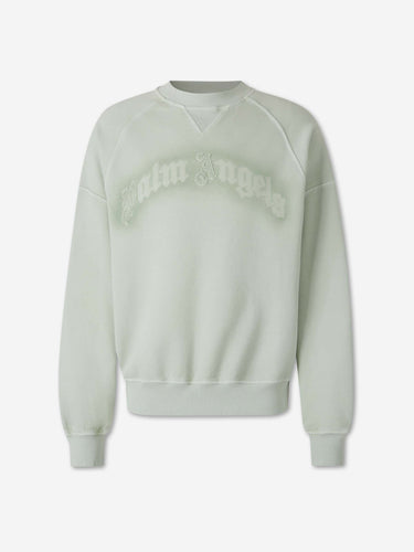 Palm Angels Hombre Barcelona Sudadera Logo Algodón color Verde Menta sku 545-002174 01 - Foto 1