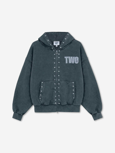 Twojeys Hombre Barcelona Sudadera Cremallera Studded color Gris Antracita sku 545-002180 01 - Foto 1