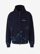 Balenciaga Hombre Barcelona Sudadera Logo Pintura color Azul Noche sku 545-002199 01 - Foto 1