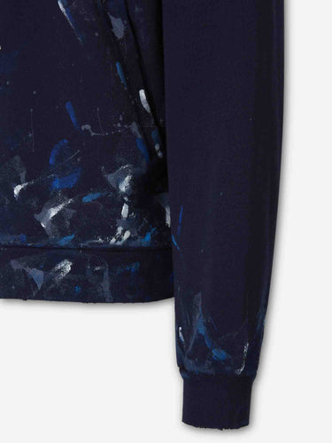 Balenciaga Hombre Barcelona Sudadera Logo Pintura color Azul Noche sku 545-002199 01 - Foto 5