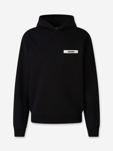 Jacquemus Hombre Barcelona Sudadera Gros Grain  Capucha color Negro sku 545-002200 01 - Foto 1