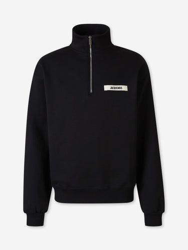 Jacquemus Hombre Barcelona Sudadera Gros Grain Cremallera color Negro sku 545-002205 01 - Foto 1