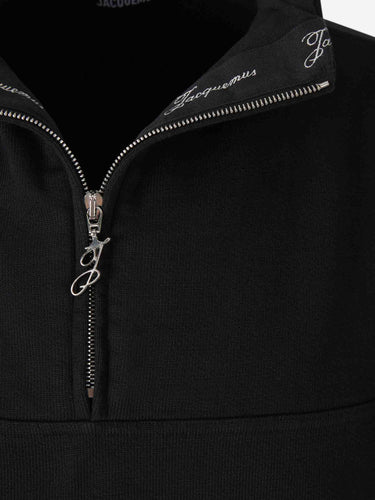 Jacquemus Hombre Barcelona Sudadera Cremallera Rond Carré color Negro sku 545-002206 01 - Foto 3