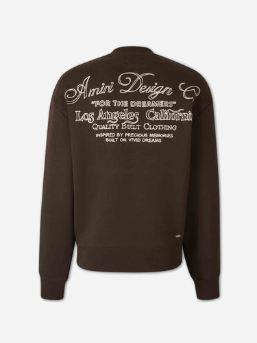 Amiri Hombre Barcelona Sudadera Cuello Redondo color Marrón Oscuro sku 545-002229 01 - Foto 2