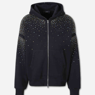 Amiri Hombre Barcelona Sudadera Cremallera Pedrería color Negro sku 545-002230 01 - Foto 1