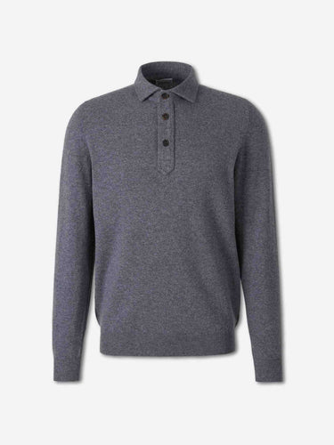 Santa Eulalia Hombre Barcelona Jersey Cuelo Polo Cashmere color Gris sku 551-000359 06 - Foto 1