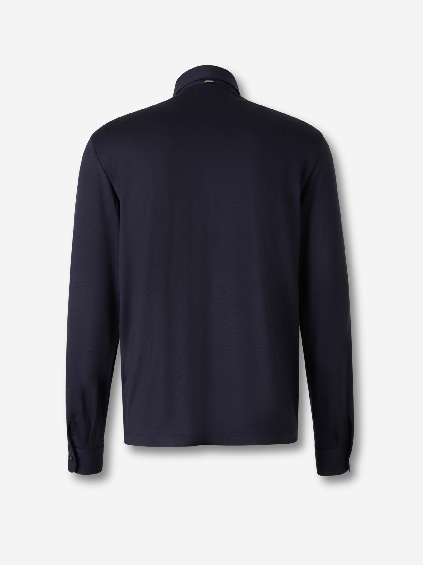 Herno Hombre Barcelona Polo Manga Larga color Azul Marino sku 551-000393 02 - Foto 2