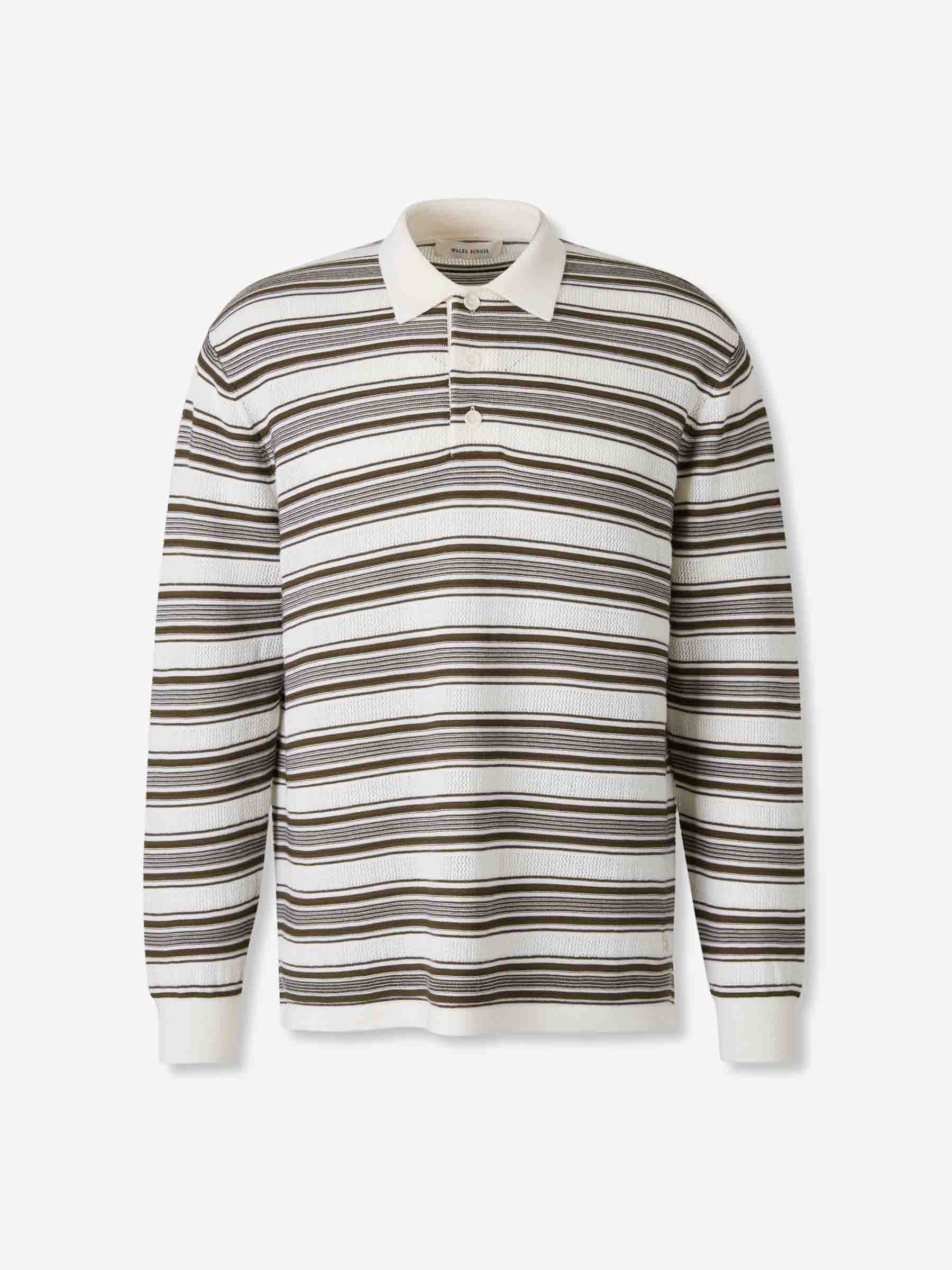 Wales Bonner Hombre Barcelona Polo Punto Lana color Beige sku 551-000394 01 - Foto 1