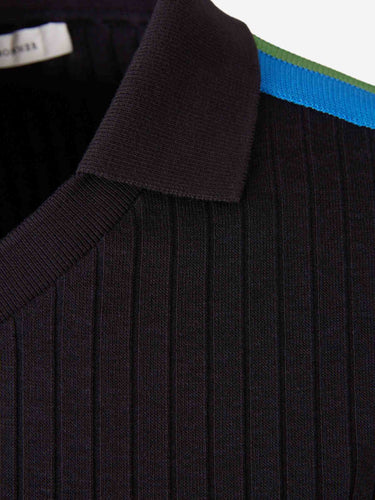Wales Bonner Hombre Barcelona Polo Manga Larga color Azul Noche sku 551-000395 01 - Foto 3