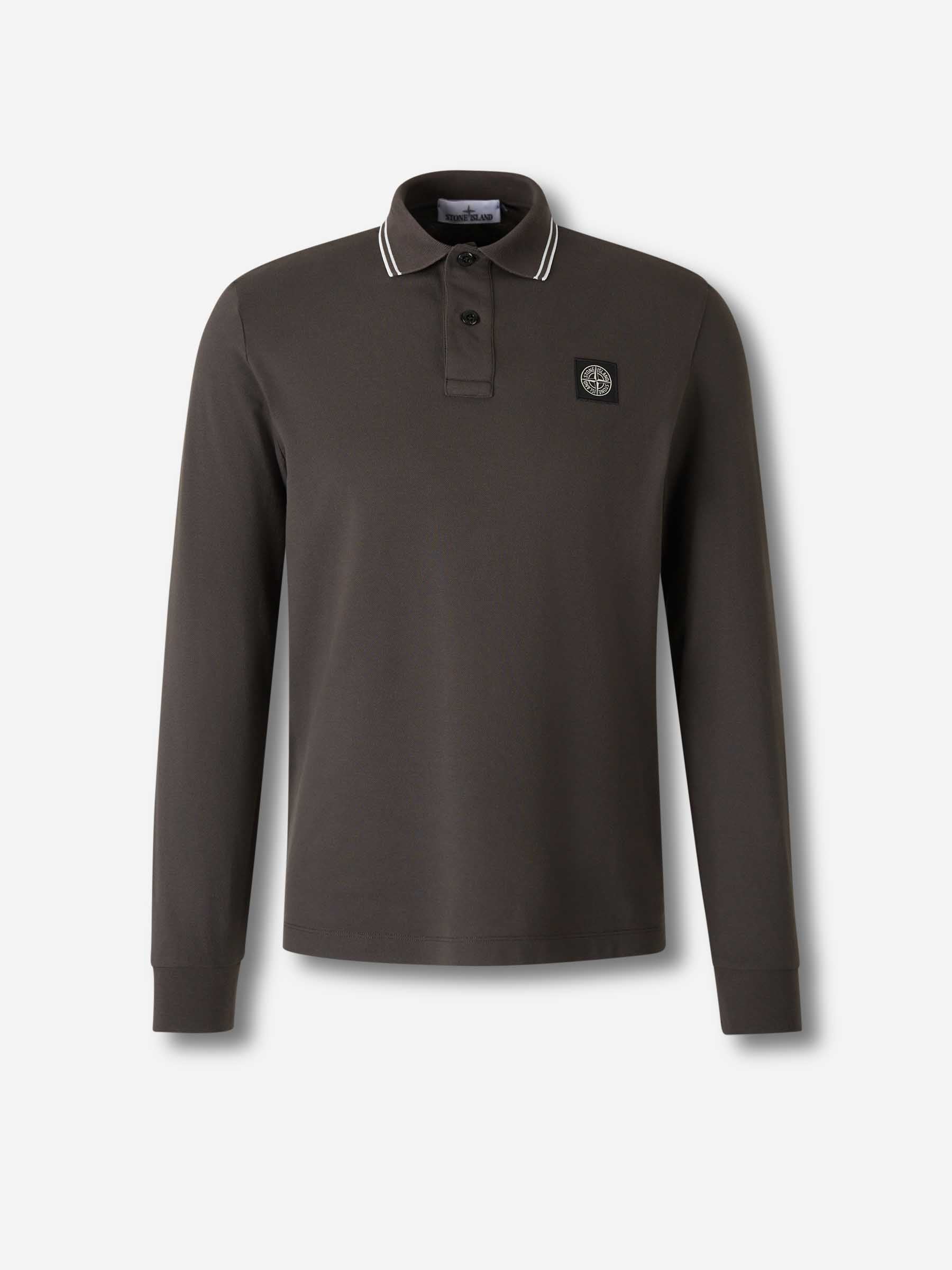Stone Island Hombre Barcelona Polo Logo Compass color Gris Antracita sku 551-000400 01 - Foto 1