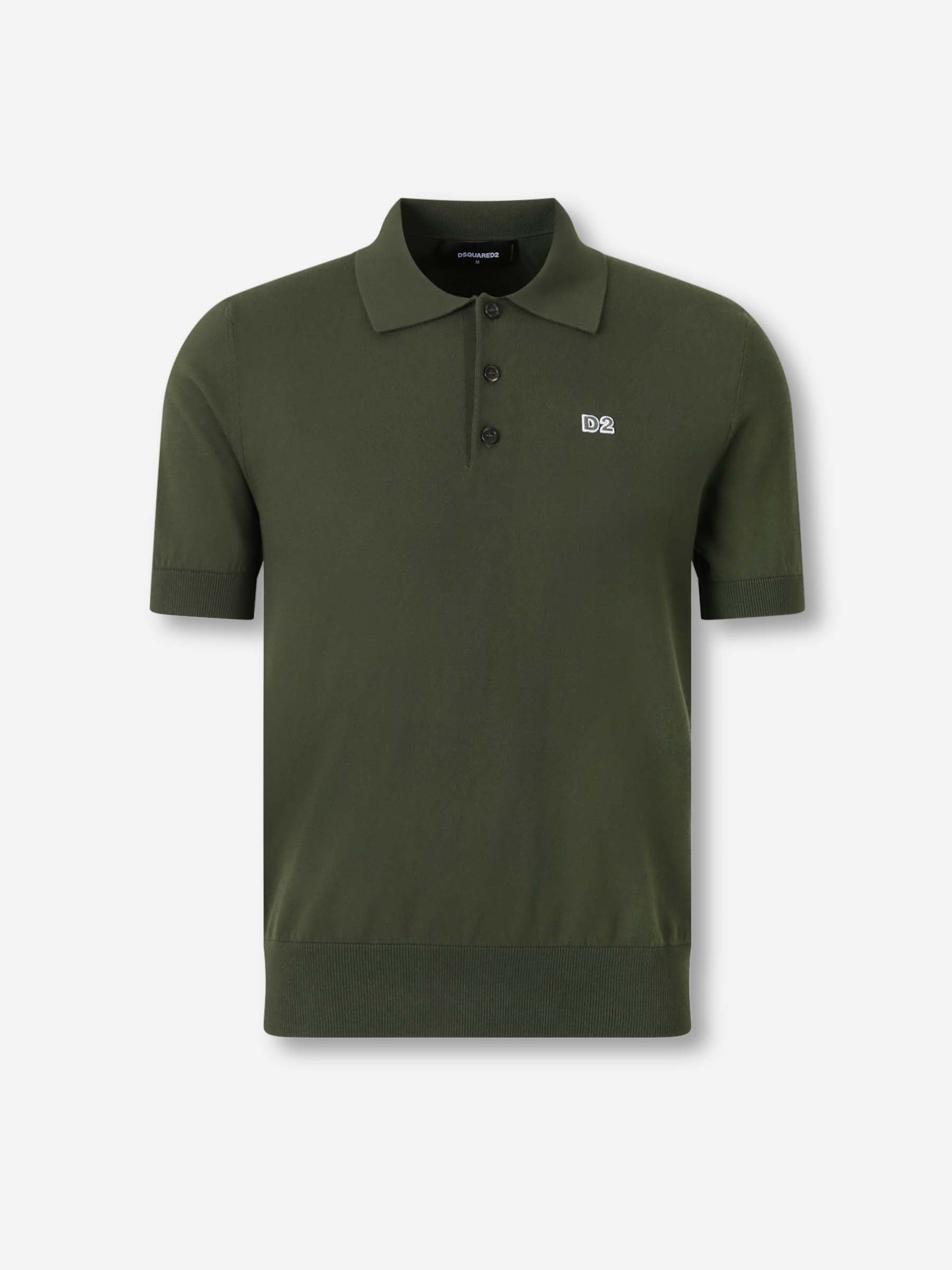 Dsquared2 Hombre Barcelona Polo Punto D2 color Verde Oscuro sku 551-000402 01 - Foto 1