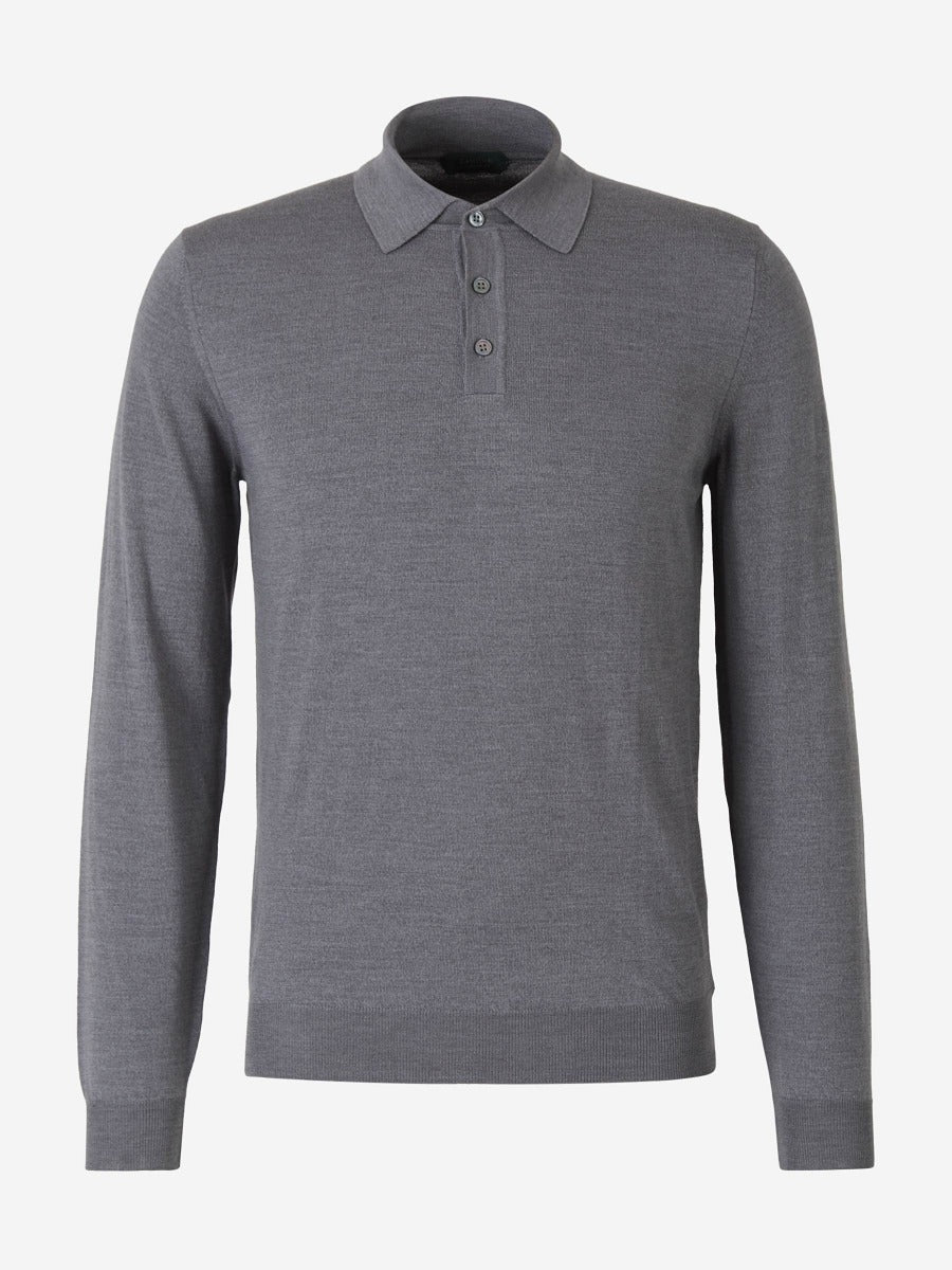 Zanone Hombre Barcelona Polo Punto Lana color Gris sku 551-000405 01 - Foto 1