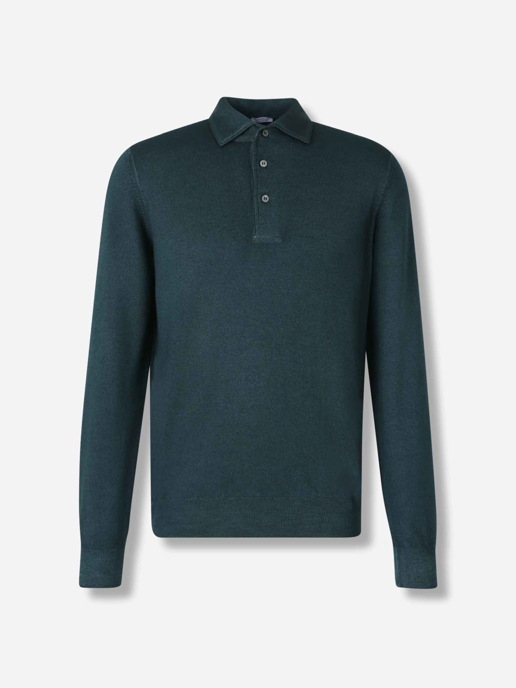 Santa Eulalia Hombre Barcelona Jersey Cuello Polo color Verde Jungla sku 551-000406 02 - Foto 1