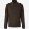Canali Hombre Barcelona Polo Manga Larga color Marrón Oscuro sku 551-000407 01 - Foto 1