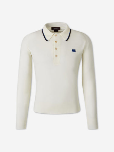 Wales Bonner Hombre Barcelona Polo Manga Larga color Crema sku 551-000408 01 - Foto 1