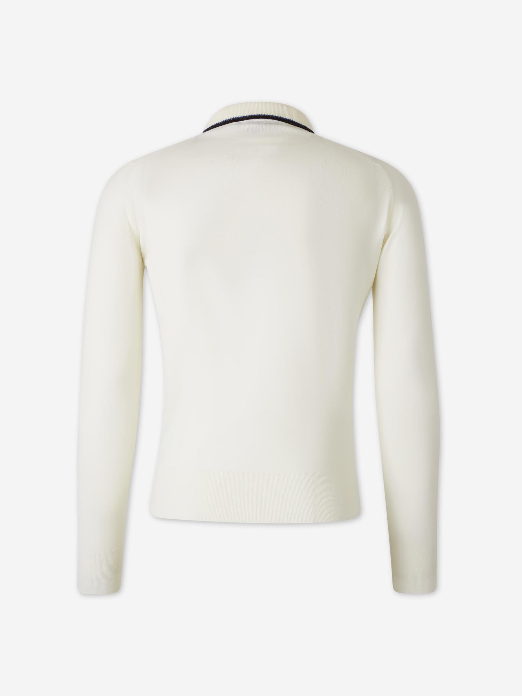 Wales Bonner Hombre Barcelona Polo Manga Larga color Crema sku 551-000408 01 - Foto 2