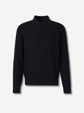Brioni Hombre Barcelona Jersey Cuello Polo color Azul Noche sku 551-000409 01 - Foto 1