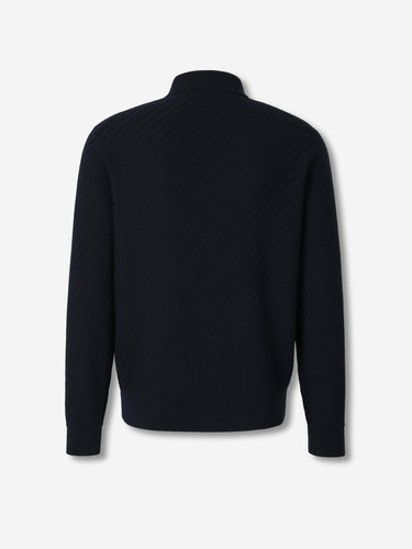 Brioni Hombre Barcelona Jersey Cuello Polo color Azul Noche sku 551-000409 01 - Foto 2