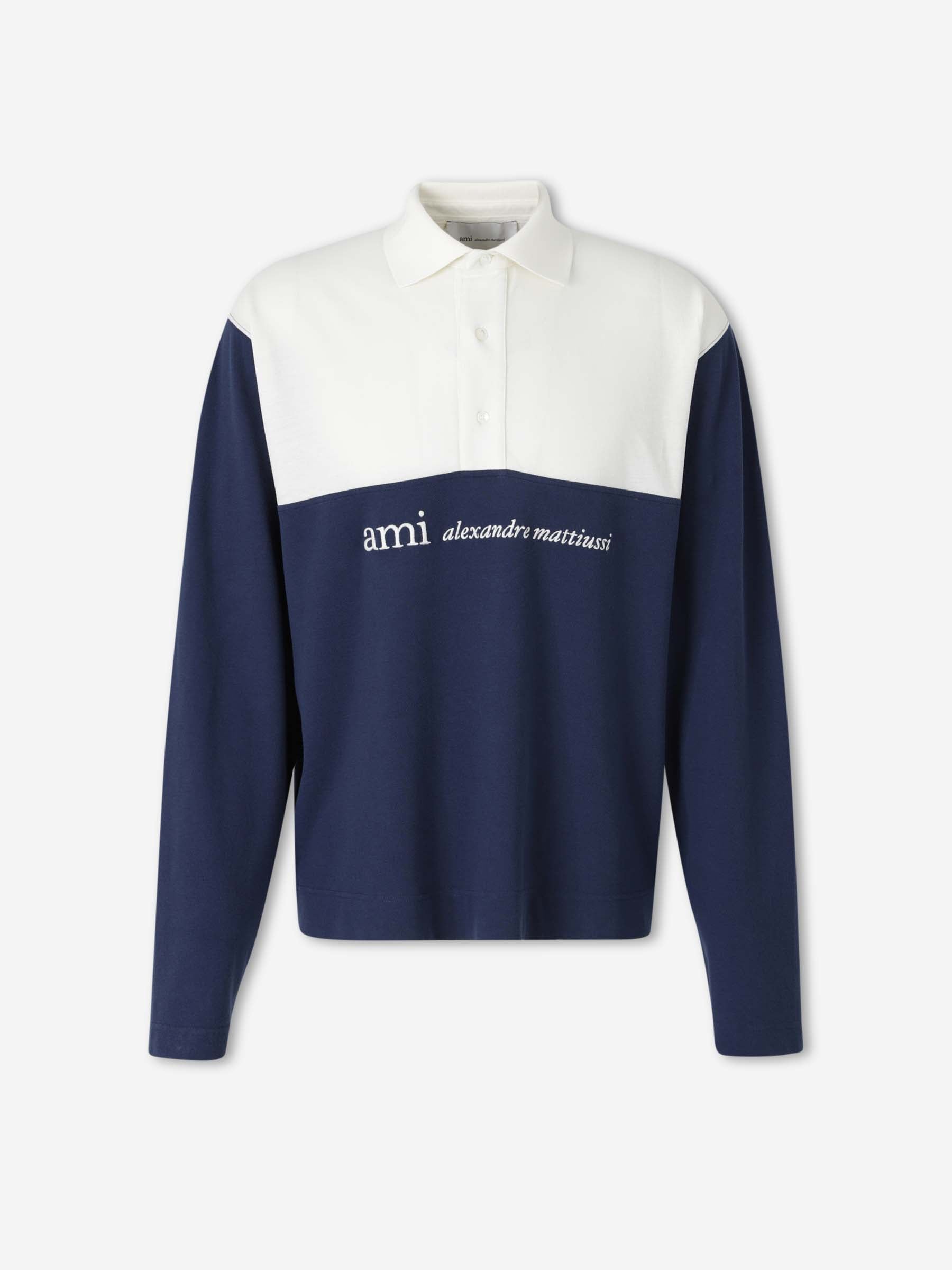 Ami Paris Hombre Barcelona Polo Manga Larga color Azul Marino sku 551-000412 01 - Foto 1