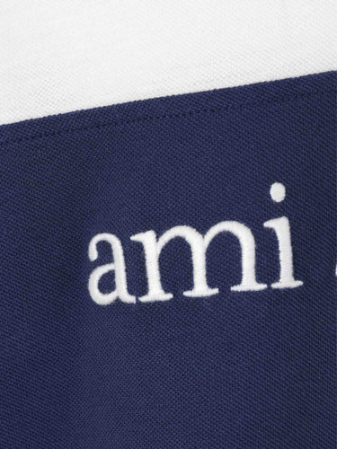 Ami Paris Hombre Barcelona Polo Manga Larga color Azul Marino sku 551-000412 01 - Foto 3
