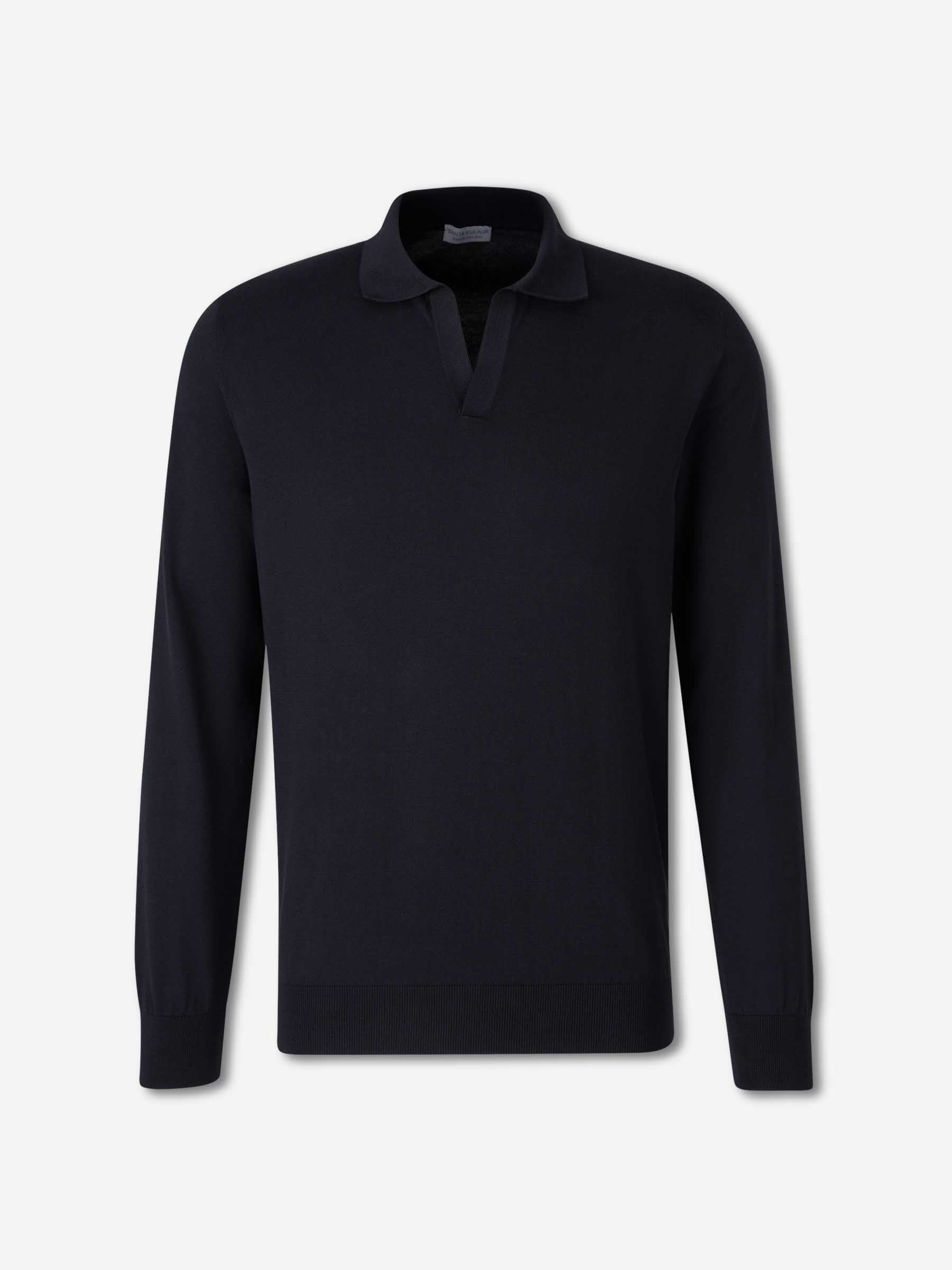 Santa Eulalia Hombre Barcelona Jersey Cuello Polo color Azul Noche sku 551-000413 02 - Foto 1