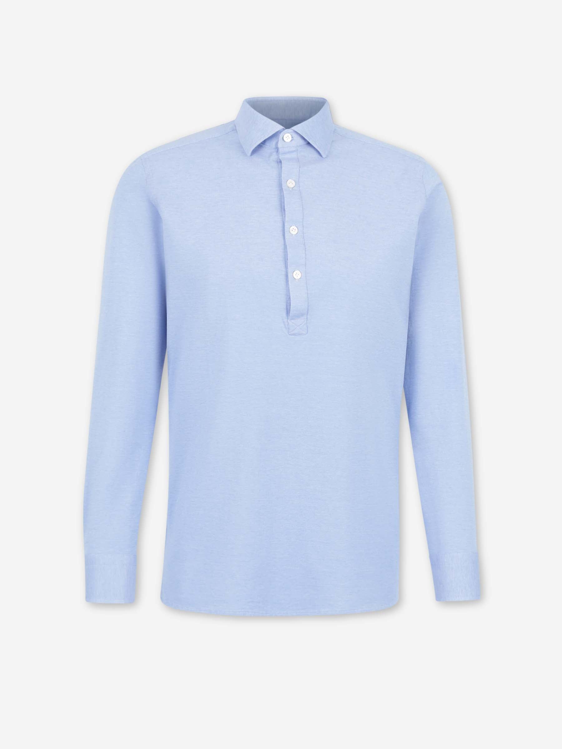 Santa Eulalia Hombre Barcelona Camisa Casual Algodón color Azul Celeste sku 551-000414 02 - Foto 1