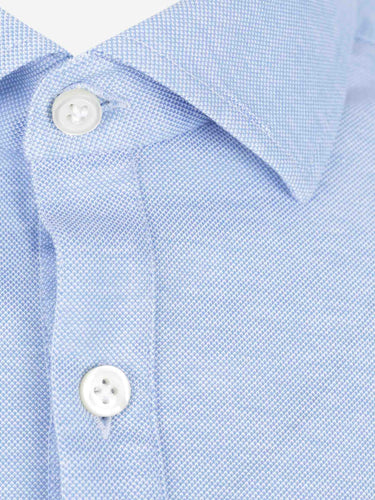 Santa Eulalia Hombre Barcelona Camisa Casual Algodón color Azul Celeste sku 551-000414 02 - Foto 3