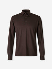 Herno Hombre Barcelona Polo Fino Lana color Marrón Oscuro sku 551-000416 01 - Foto 1