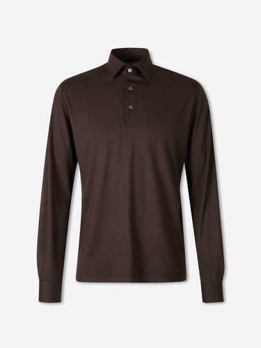 Herno Hombre Barcelona Polo Fino Lana color Marrón Oscuro sku 551-000416 01 - Foto 1