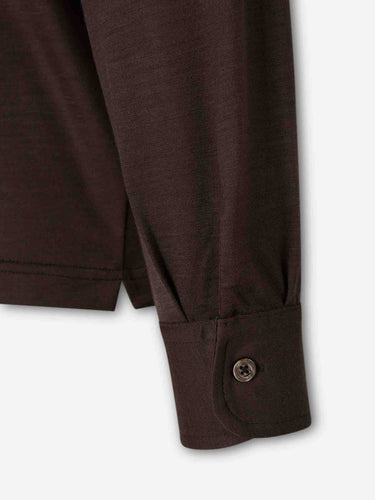 Herno Hombre Barcelona Polo Fino Lana color Marrón Oscuro sku 551-000416 01 - Foto 4