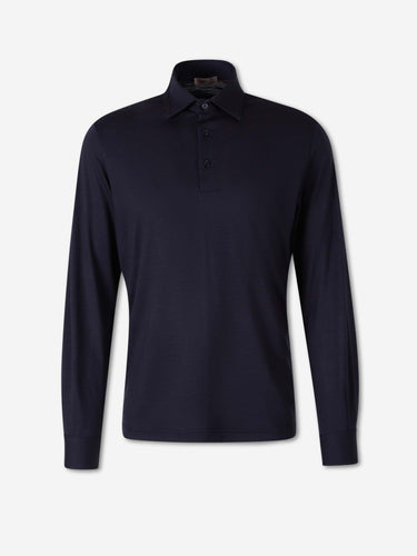 Herno Hombre Barcelona Polo Fino Lana color Azul Marino sku 551-000416 02 - Foto 1